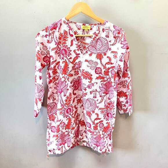 Roberta Roller Rabbit Women's Amanda Kurta Tunic Top- Size XS - Picture 1 of 5